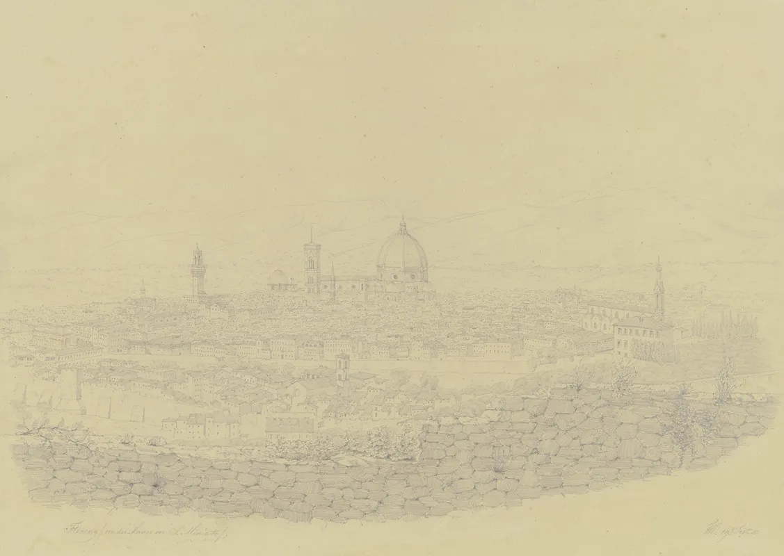 Florenz Von S Miniato Al Monte Aus Gesehen