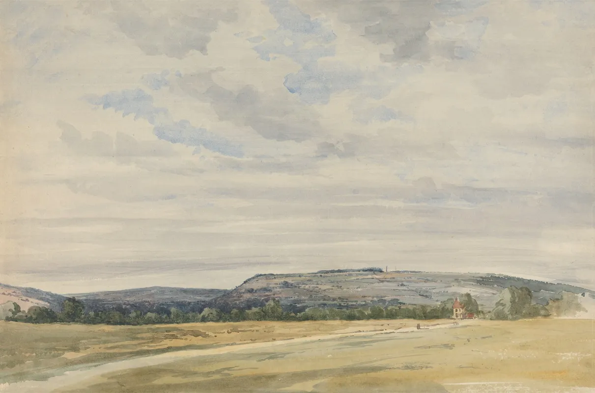 Flounders Monument From The Race Course Ludlow Wall Art by Augustine Aglio the younger - High-Resolution Digital Print