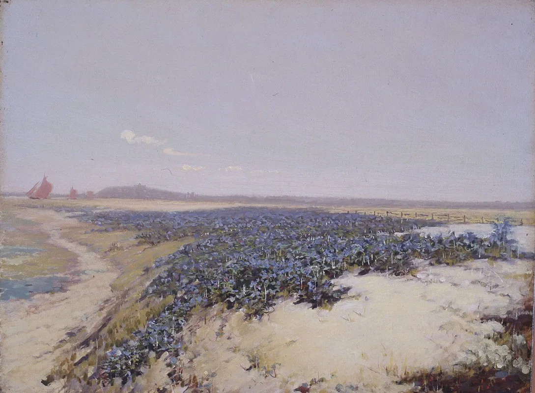 Flower Covered Dunes Wall Art by Charles Augustus C. Lasar - High-Resolution Digital Print