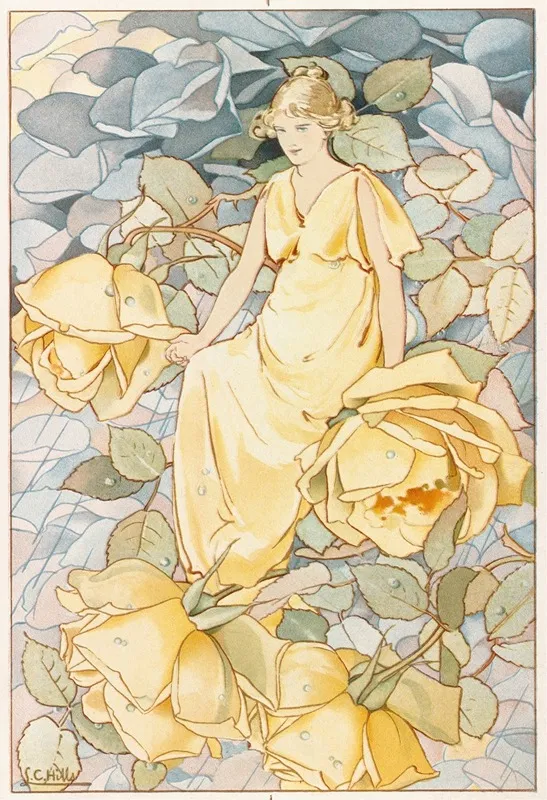 Flower Fairy Wall Art by Laura Coombs Hills - High-Resolution Digital Print