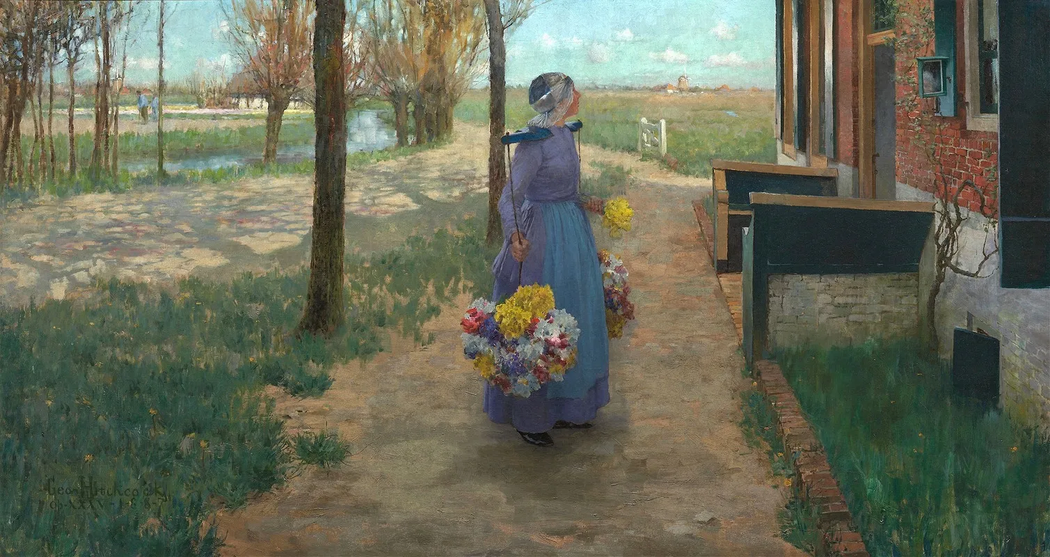 Flower Girl In Holland