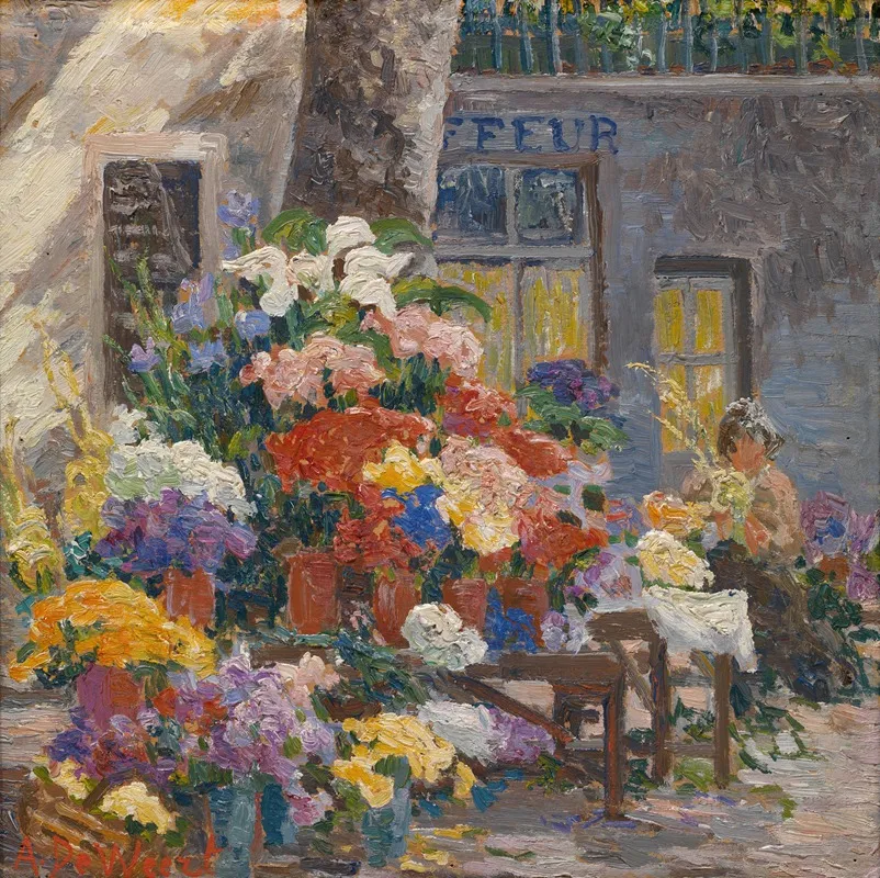 Flower Market At Menton Cote Dazur