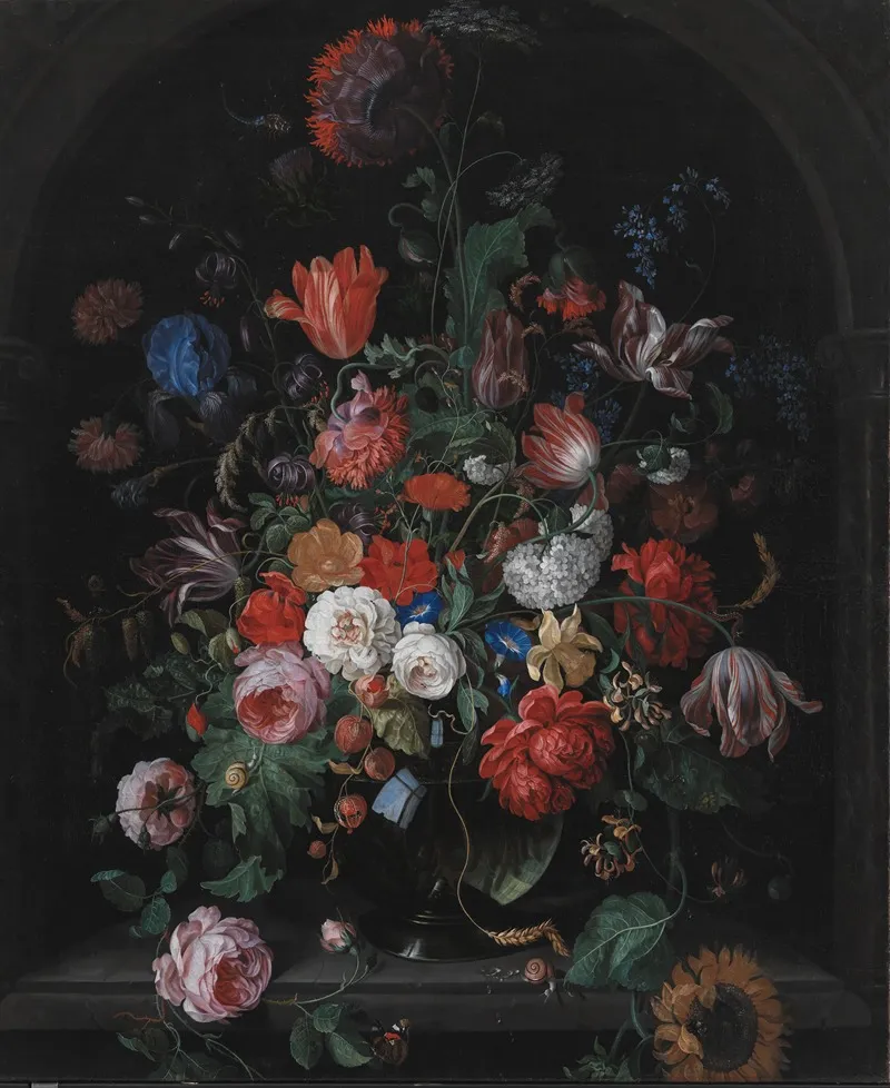 Flower Piece 2 Wall Art by Hendrik Schoock - High-Resolution Digital Print