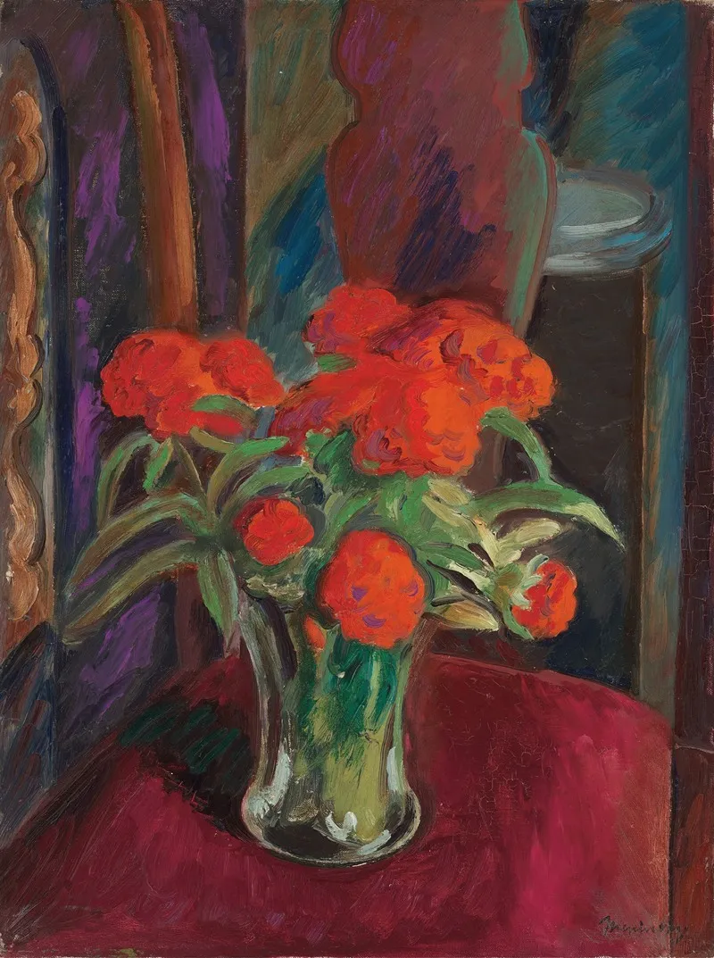 Flower Piece 4 Wall Art by Bernard Meninsky - High-Resolution Digital Print