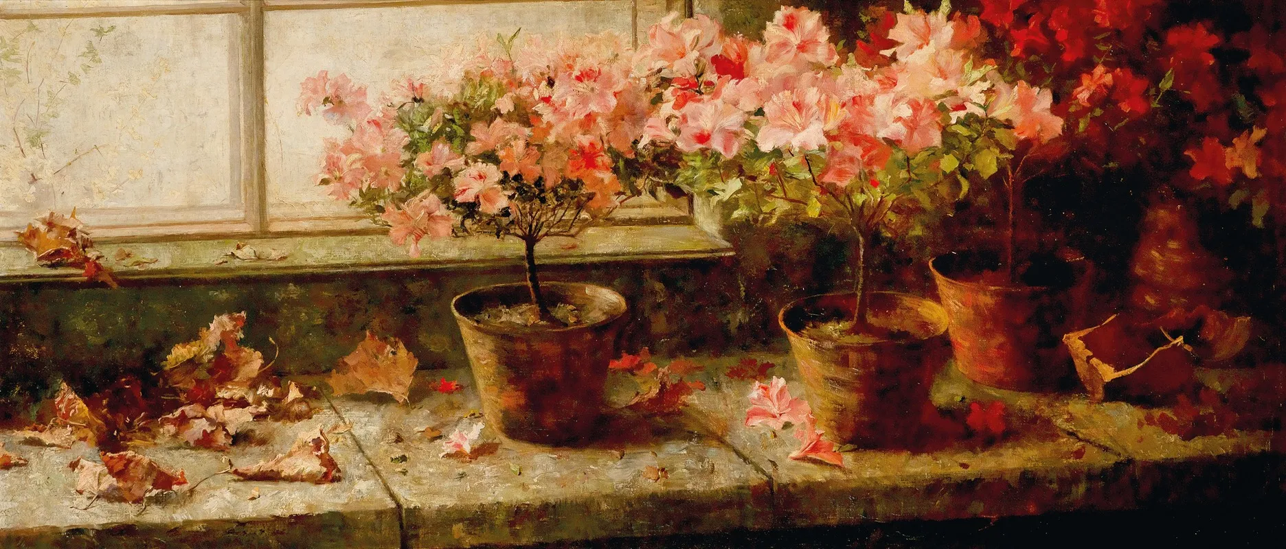Flowering Azaleas Wall Art by Marie Egner - High-Resolution Digital Print