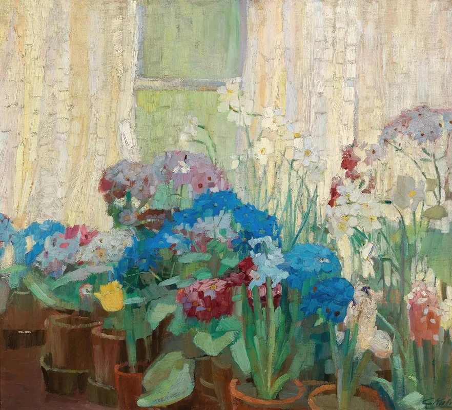 Flowers 19 Wall Art by Caroline Kubin - High-Resolution Digital Print