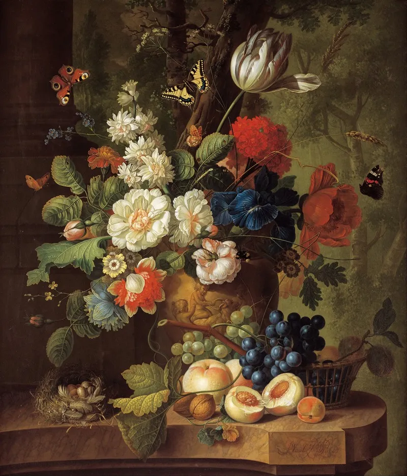 Flowers 22 Wall Art by Jan Van Os - High-Resolution Digital Print