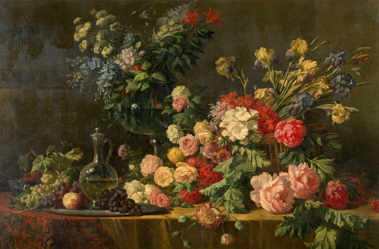 Flowers 33 Wall Art by Lucas Victor Schaefels - High-Resolution Digital Print