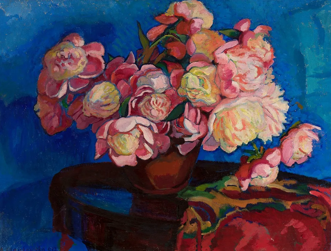 Flowers 46 Wall Art by Maria Czajkowska-Kozicka - High-Resolution Digital Print