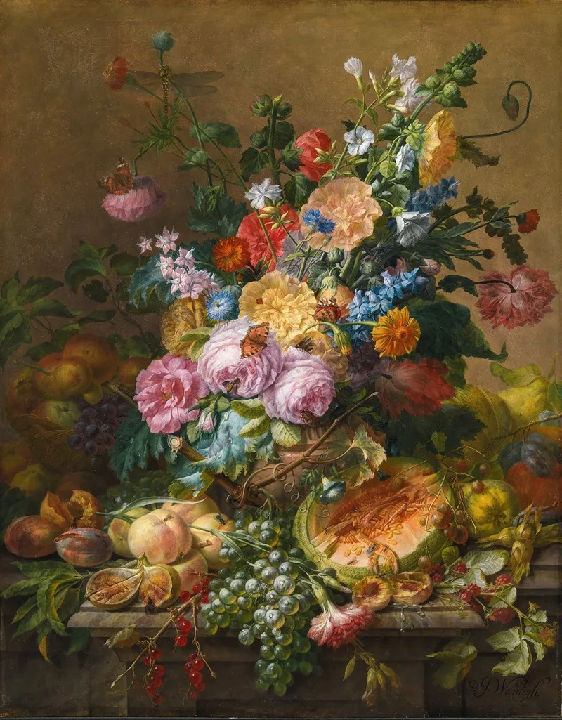Flowers 5 Wall Art by Dominicus Gottfried Waerdigh - High-Resolution Digital Print