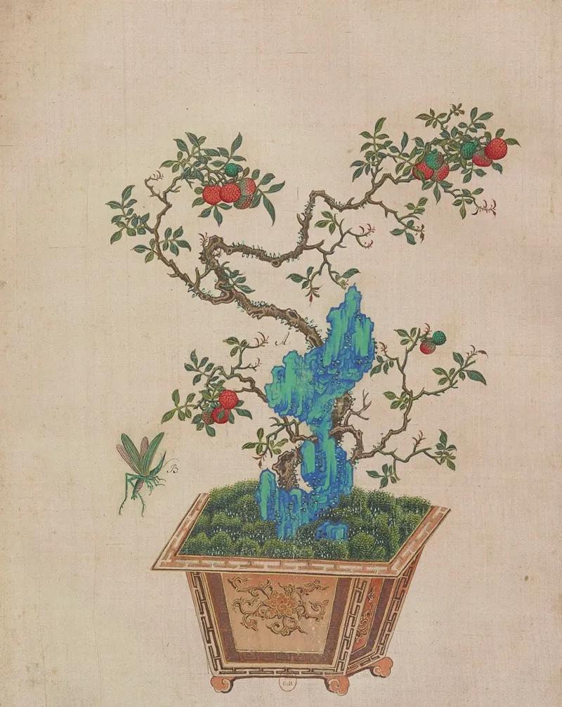 Flowers Birds And Insects Pl 01 Wall Art by Anonymous - High-Resolution Digital Print
