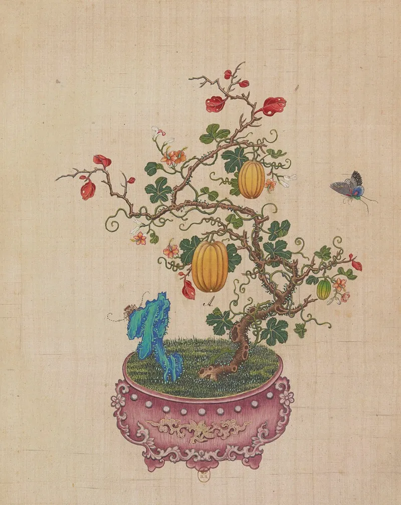 Flowers Birds And Insects Pl 49 Wall Art by Anonymous - High-Resolution Digital Print
