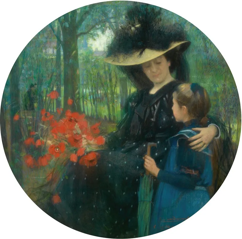Flowers For A Baroness Wall Art by Theo Van Doormael - High-Resolution Digital Print
