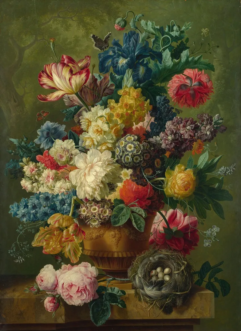Flowers In A Vase 6 Wall Art by Paul Theodor Van Brussel - High-Resolution Digital Print
