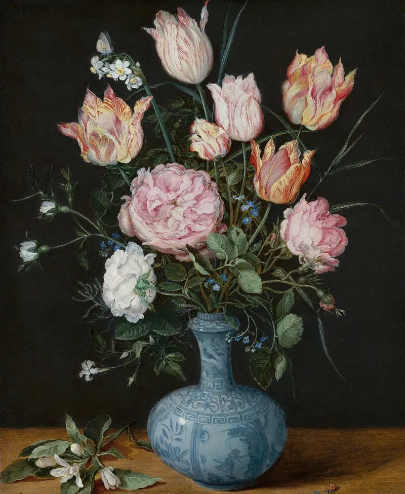 Flowers In A Wan Li Vase 2 Wall Art by Jan Brueghel The Elder - High-Resolution Digital Print