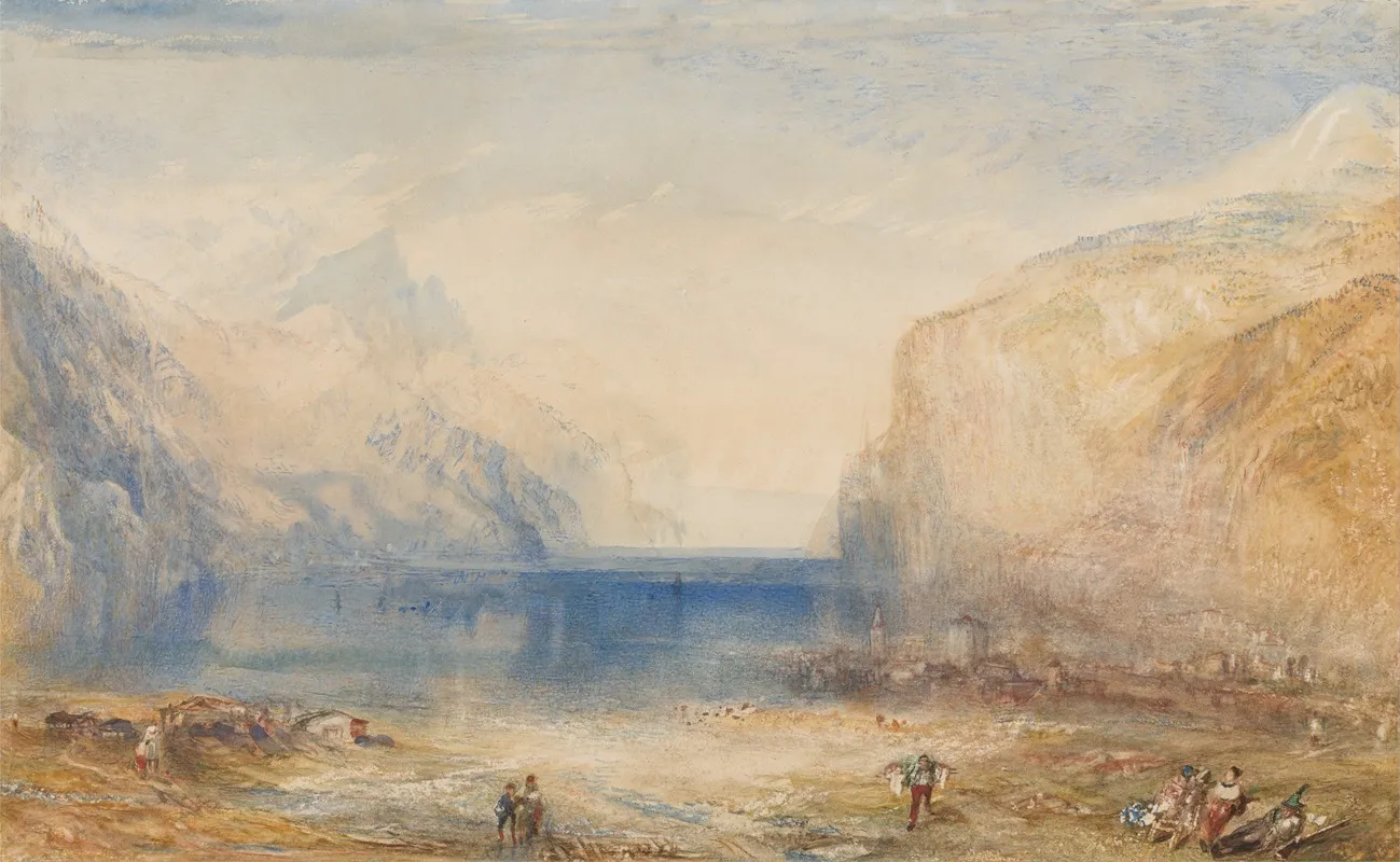 Fluelen Morning Looking Towards The Lake Wall Art by Joseph Mallord William Turner - High-Resolution Digital Print