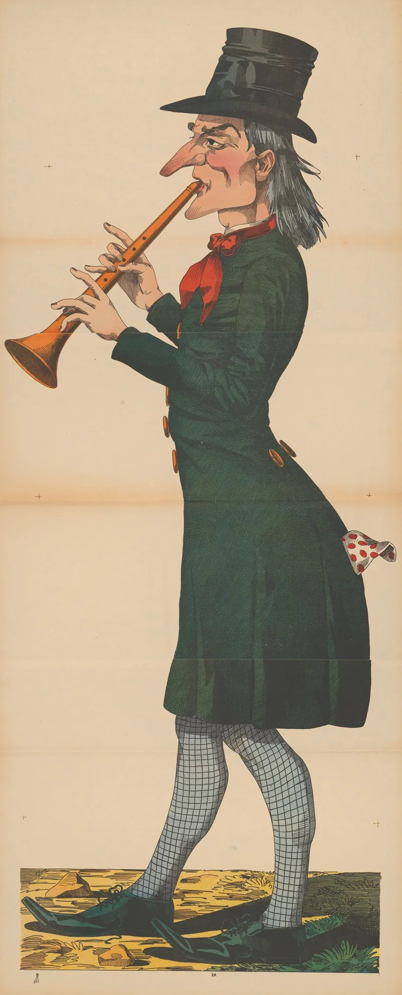 Flute Player 5 Wall Art by René Ackermann - High-Resolution Digital Print