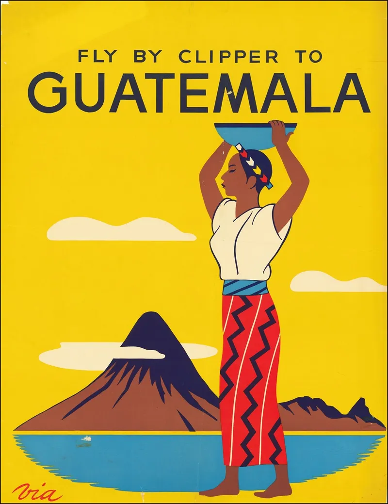 Fly By Clipper To Guatemala Wall Art by Anonymous - High-Resolution Digital Print