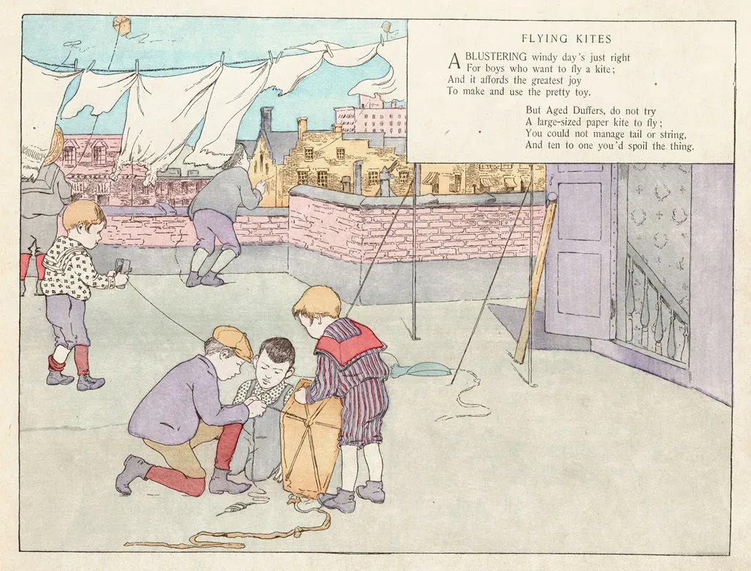 Flying Kites Wall Art by Ethel Mars - High-Resolution Digital Print
