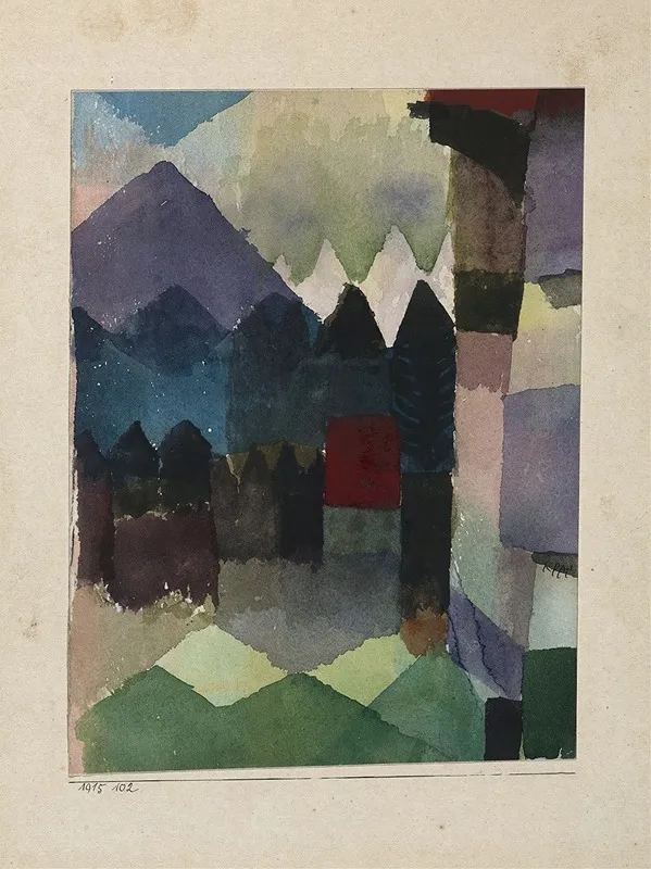 Fohn Im Marcschen Garten Wall Art by Paul Klee - High-Resolution Digital Print