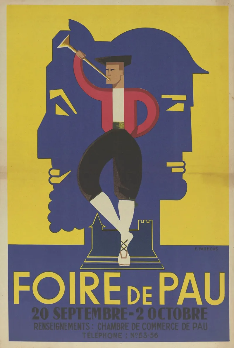 Foire De Pau Wall Art by E. Pailhous - High-Resolution Digital Print