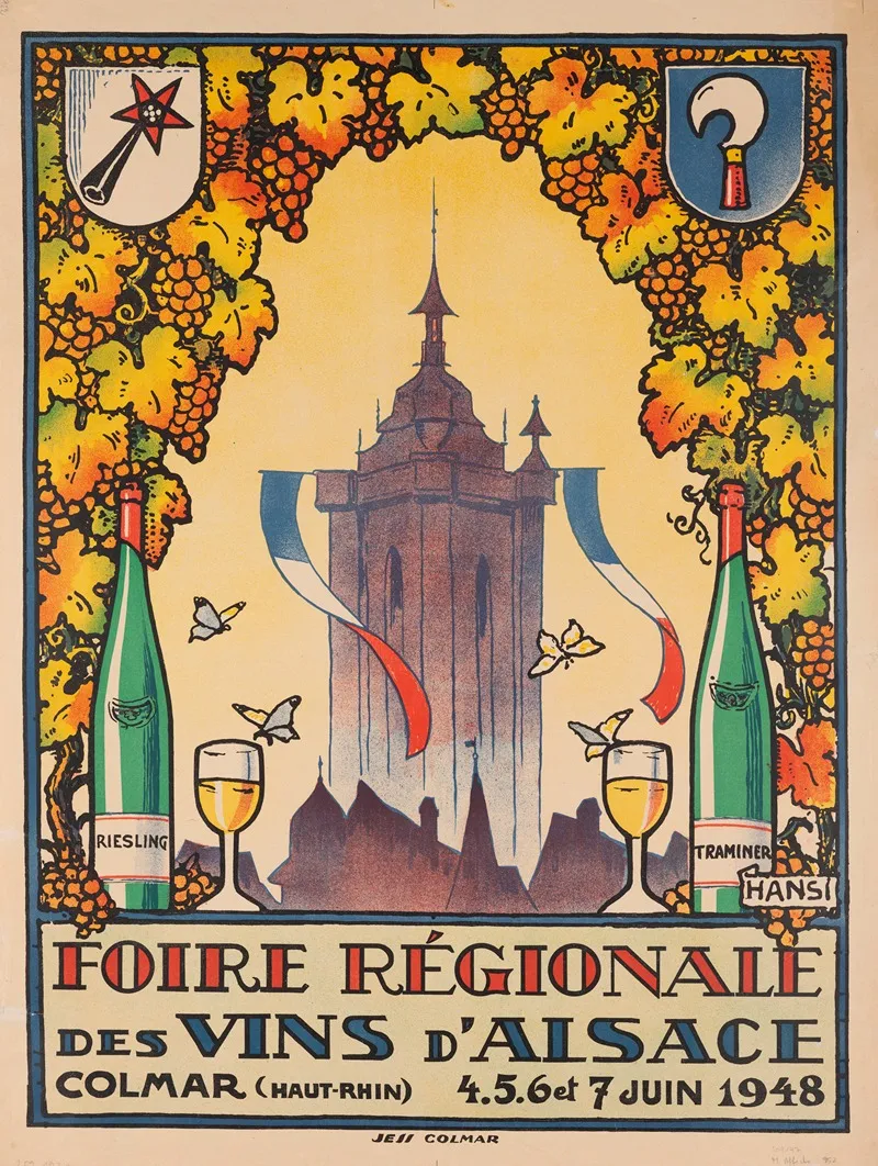 Foire Regionale Des Vins Dalsace Colmar Haut Rhin Wall Art by Hansi - High-Resolution Digital Print