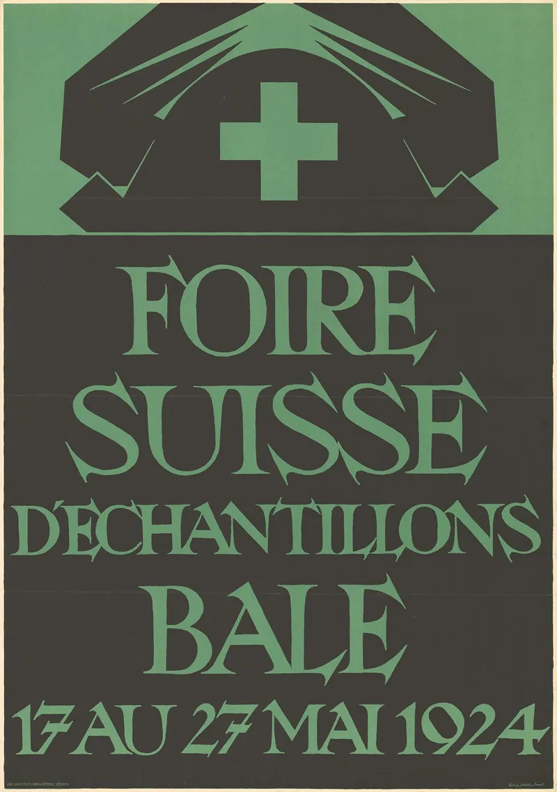 Foire Suisse Dechantillons Bale 17 Au 27 Mai 1924 Wall Art by Robert Stöcklin - High-Resolution Digital Print