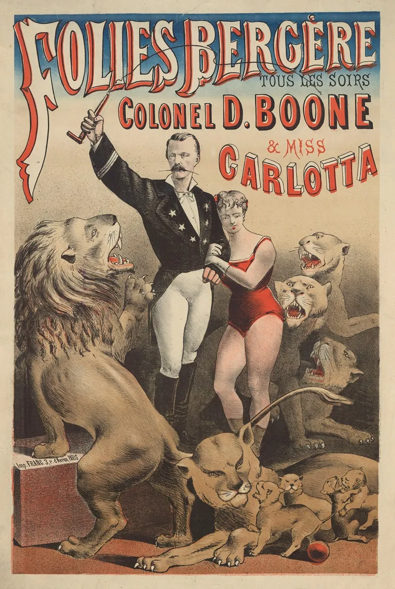 Folies Bergere Colonel D Boone Et Miss Carlotta