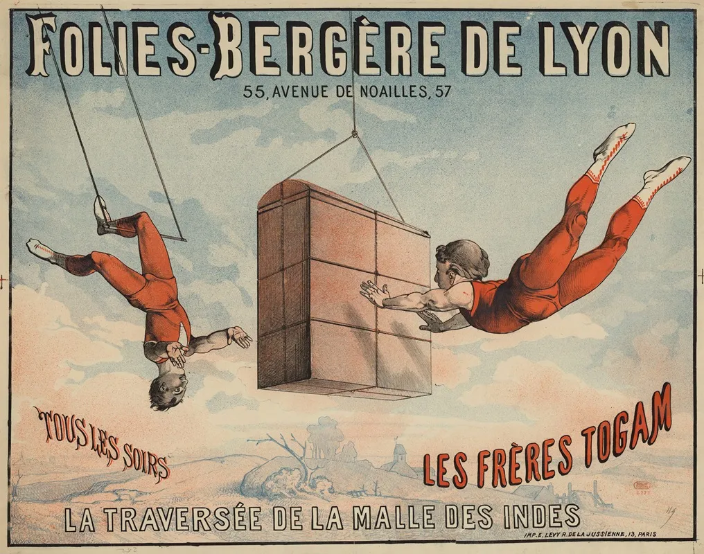Folies Bergere De Lyon 55 Avenue De Noailles 57 Les Freres Togam La Traversee De La Malle Des Indes
