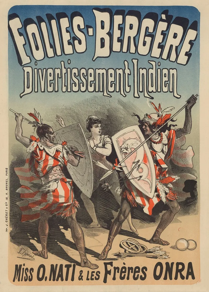 Folies Bergere Divertissement Indien Miss O Nati Et Les Freres Onra