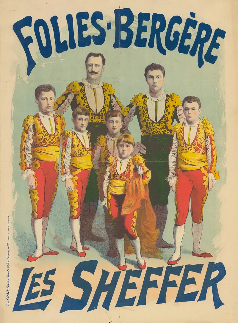 Folies Bergere Les Sheffer Wall Art by Imp. Chaix - High-Resolution Digital Print