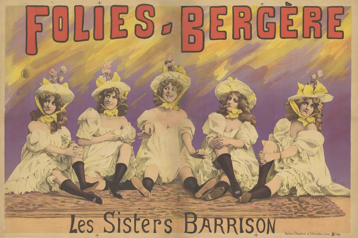 Folies Bergere Les Sisters Barrison