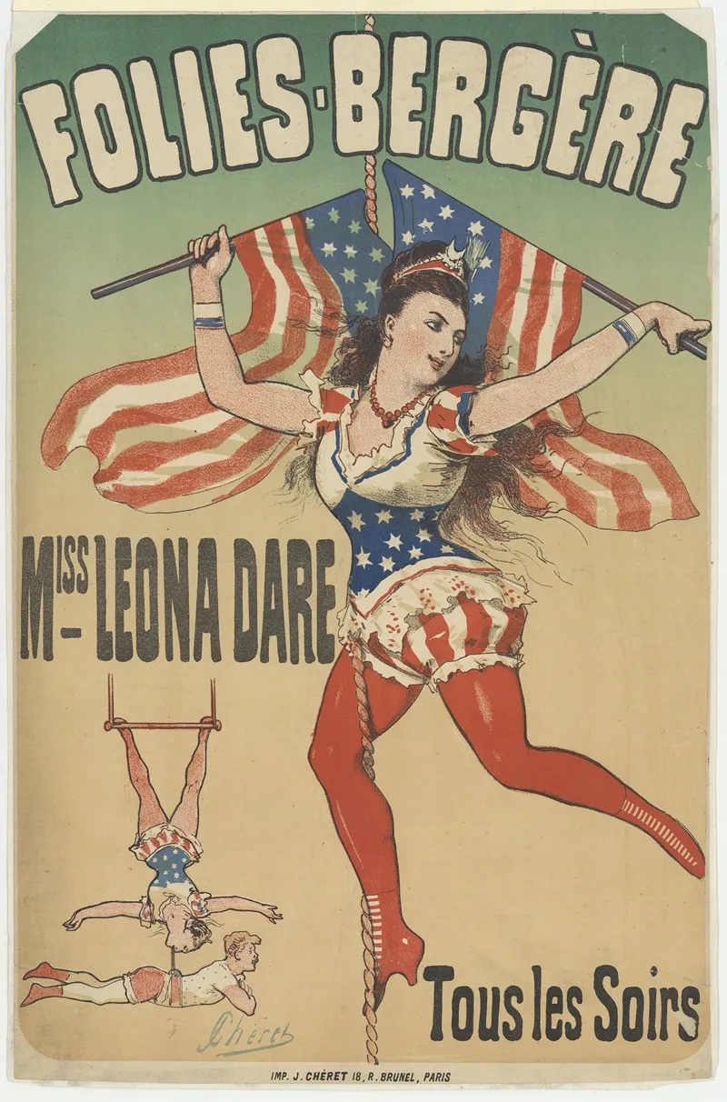 Folies Bergere Miss Leona Dare Tous Les Soirs