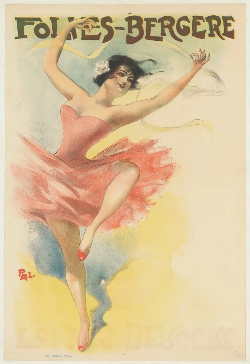 Folies Bergere Tous Les Soirs La Loie Fuller Wall Art by Pal (Jean de Paleologue) - High-Resolution Digital Print