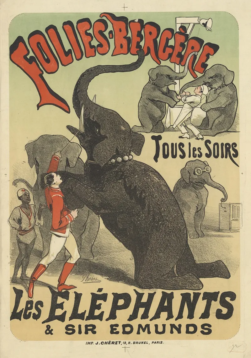 Folies Bergere Tous Les Soirs Les Elephants Sir Edmunds