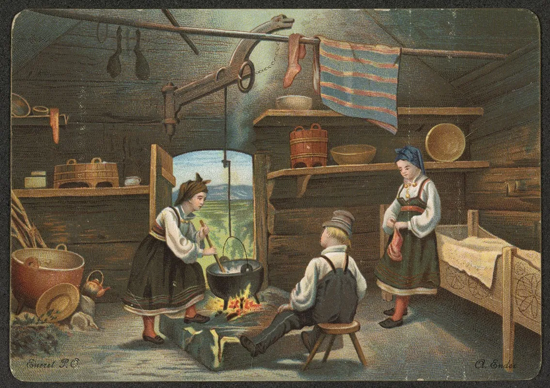 Folk Life Wall Art by Axel Hjalmar Ender - High-Resolution Digital Print