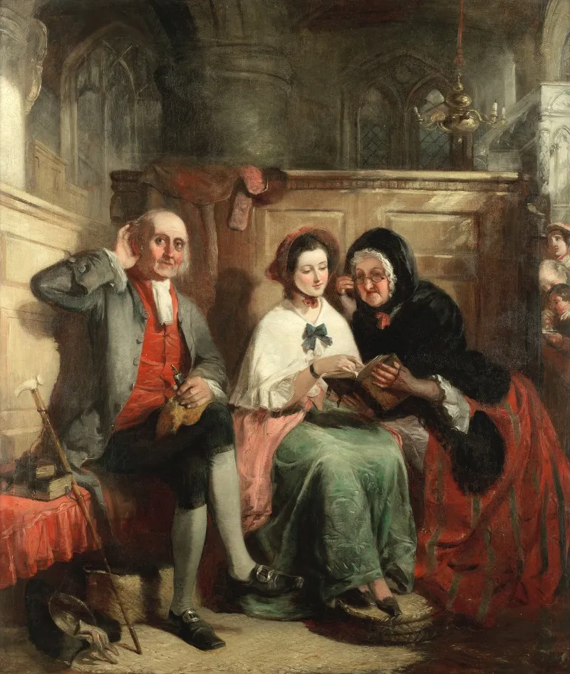 Following The Sermon Wall Art by William Powell Frith - High-Resolution Digital Print