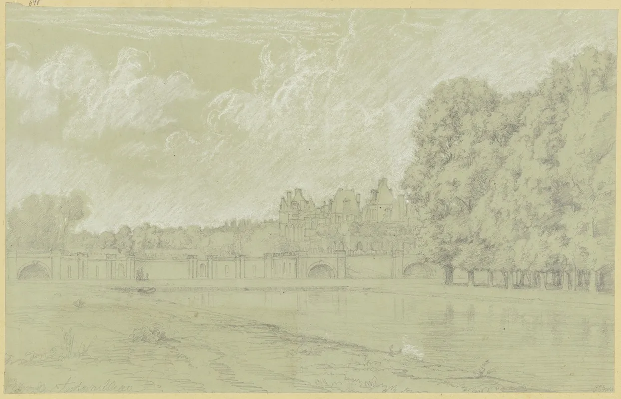 Fontainebleau Schlos Und Teich