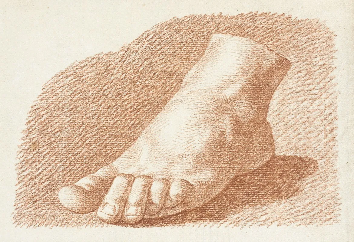 Foot Study Wall Art by John Augustus Nahl - High-Resolution Digital Print