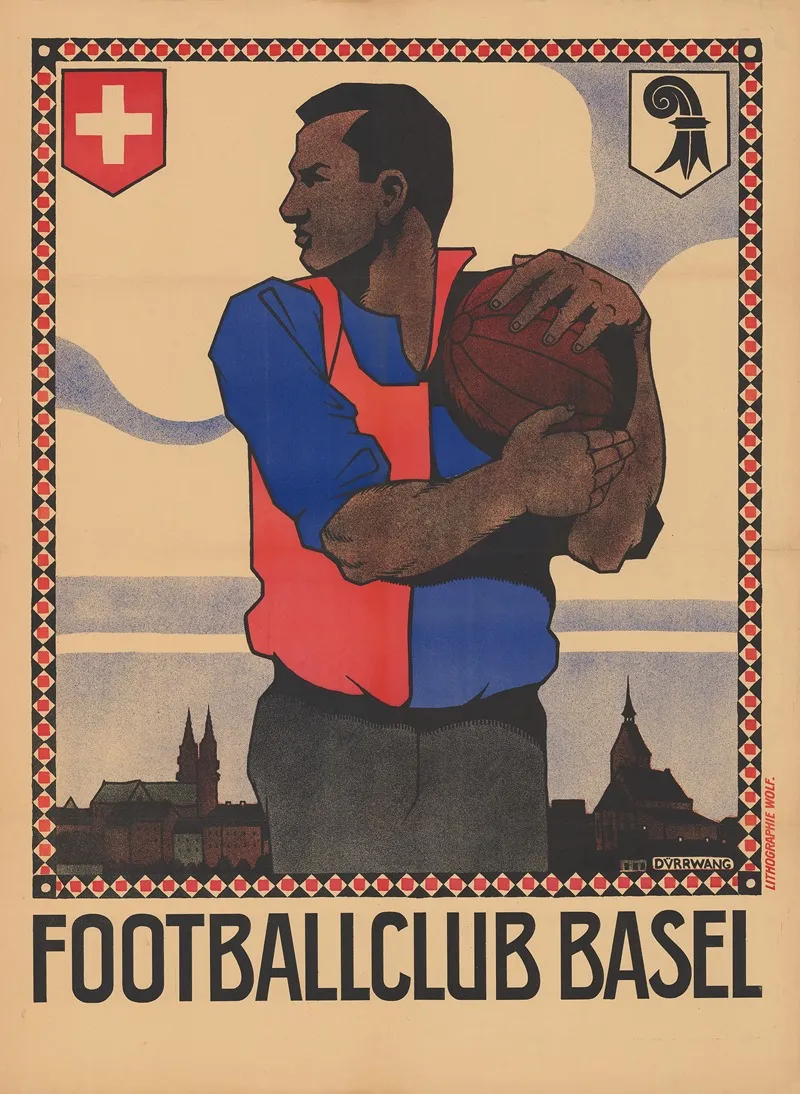 Footballclub Basel Wall Art by Rudolf Dürrwang - High-Resolution Digital Print
