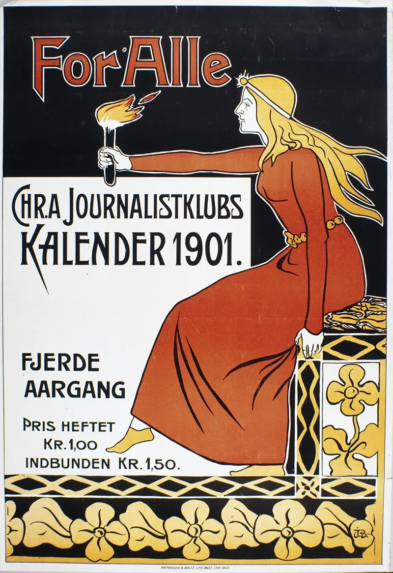 For Alle Chr A Journalistklubs Kalender 1901 Wall Art by Anonymous - High-Resolution Digital Print
