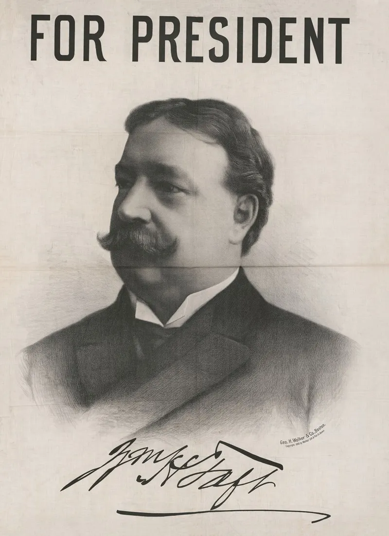 For President W H Taft Wall Art by Geo. H. Walker & Co. - High-Resolution Digital Print