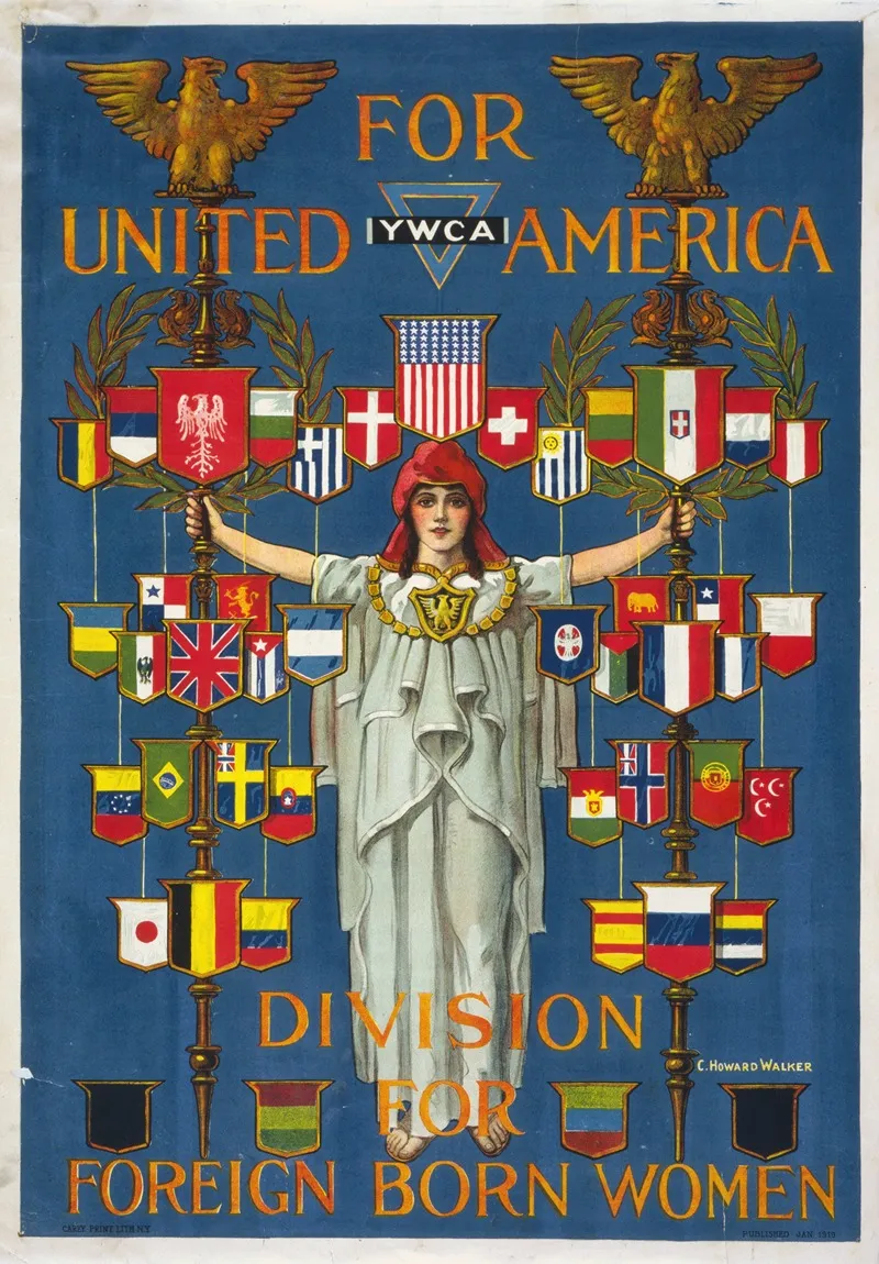 For United America Ywca Division For Foreign Born Women Wall Art by C. Howard Walker - High-Resolution Digital Print