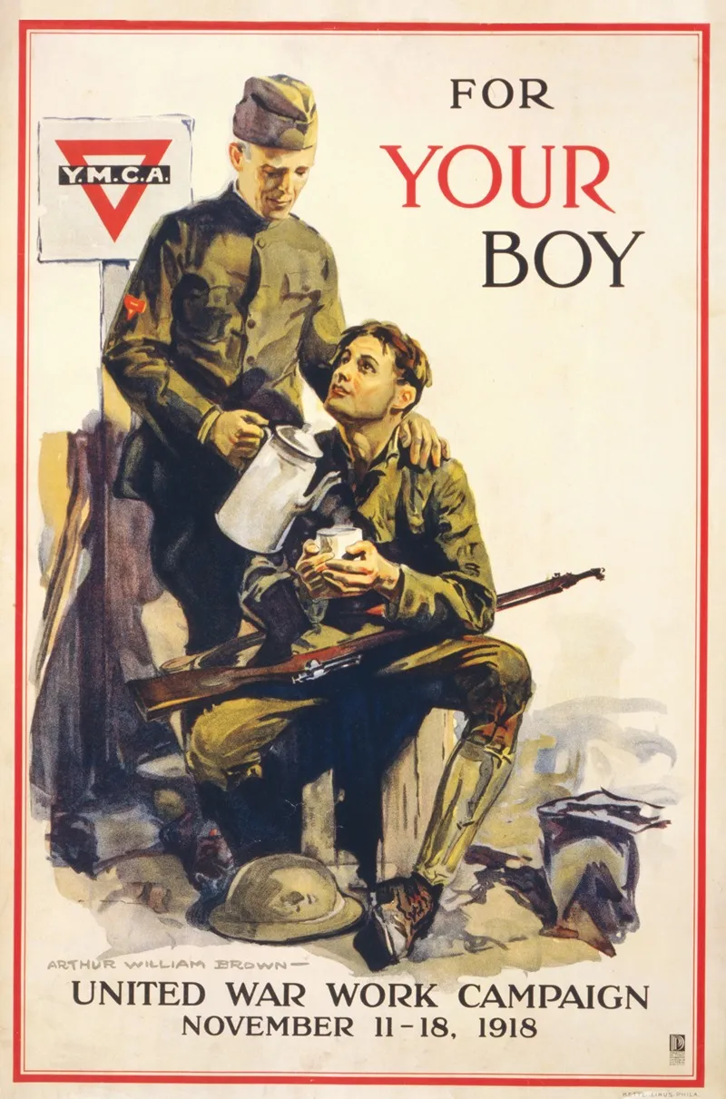 For Your Boy United War Work Campaign Wall Art by Arthur William Brown - High-Resolution Digital Print