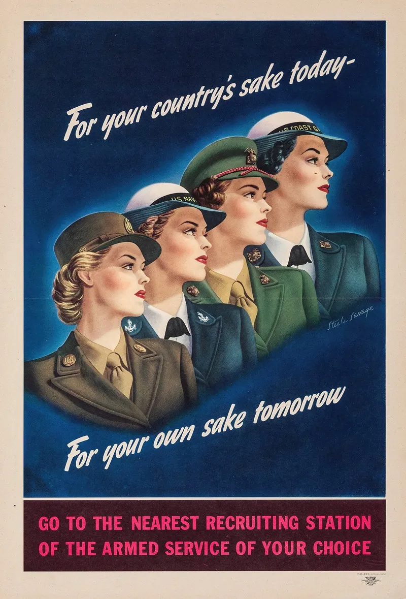 For Your Countrys Sake Today For Your Own Sake Tomorrow Wall Art by Steele Savage - High-Resolution Digital Print
