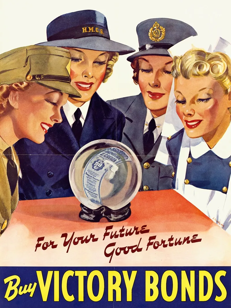 For Your Future Good Fortune Buy Victory Bonds Wall Art by Joseph Sydney Hallam - High-Resolution Digital Print