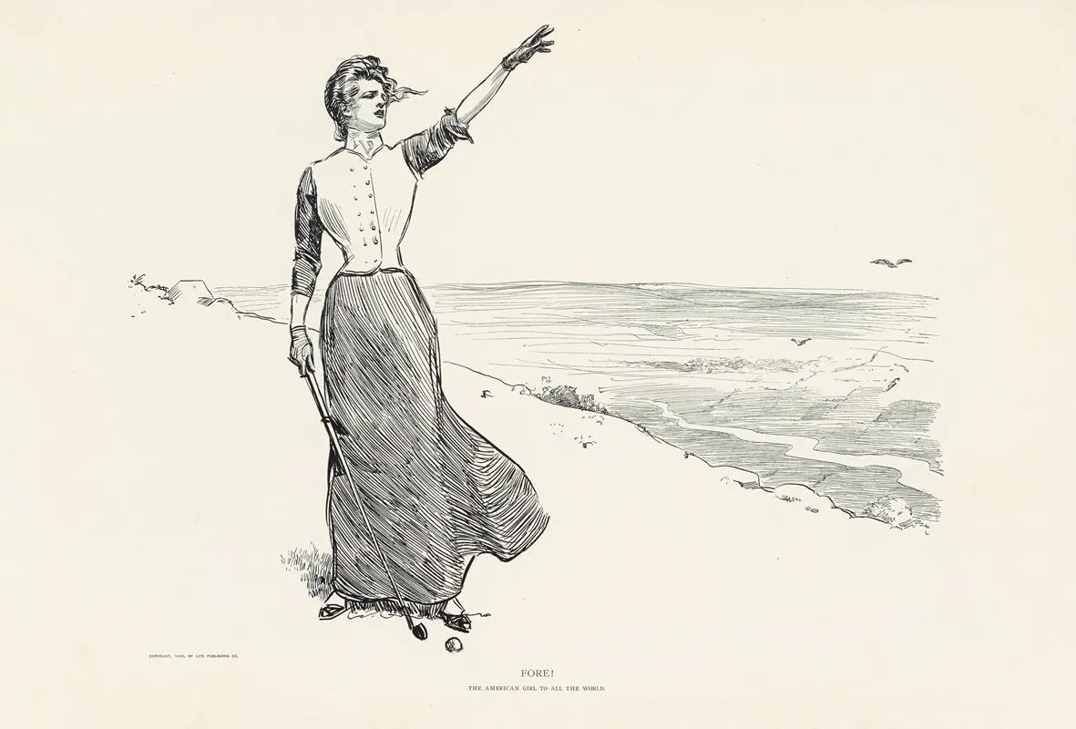 Fore Wall Art by Charles Dana Gibson - High-Resolution Digital Print