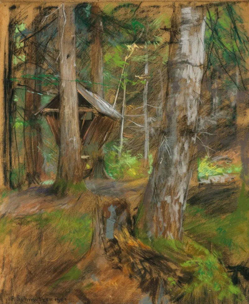 Forest Floor And Manger Wall Art by Ferdinand Schmutzer - High-Resolution Digital Print