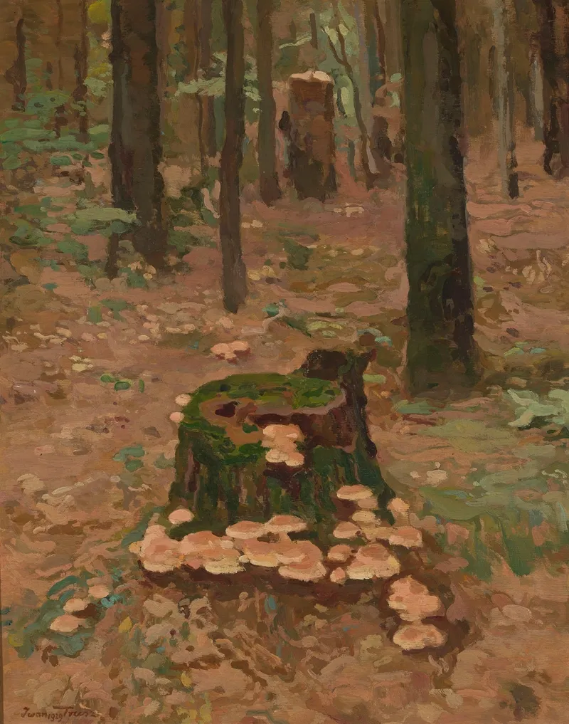 Forest Fragment Series Trunks Wall Art by Iwan Trusz - High-Resolution Digital Print