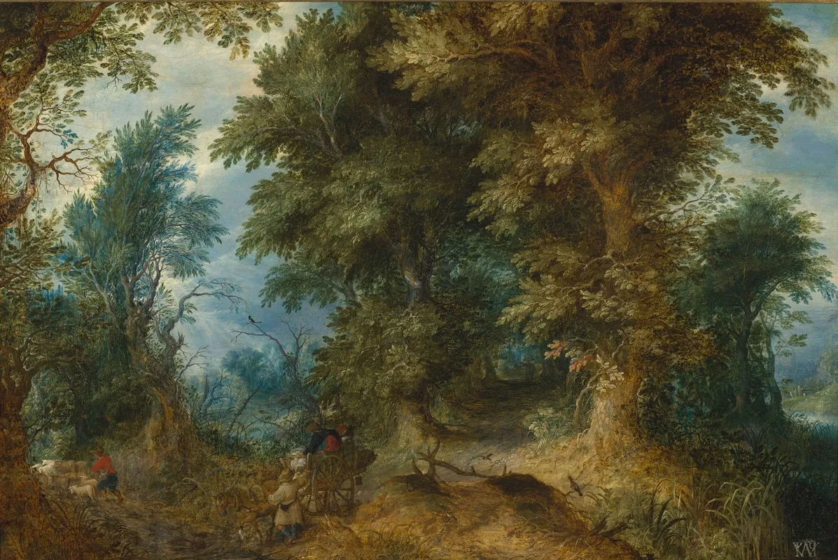 Forest Landscape 10 Wall Art by Abraham Govaerts - High-Resolution Digital Print